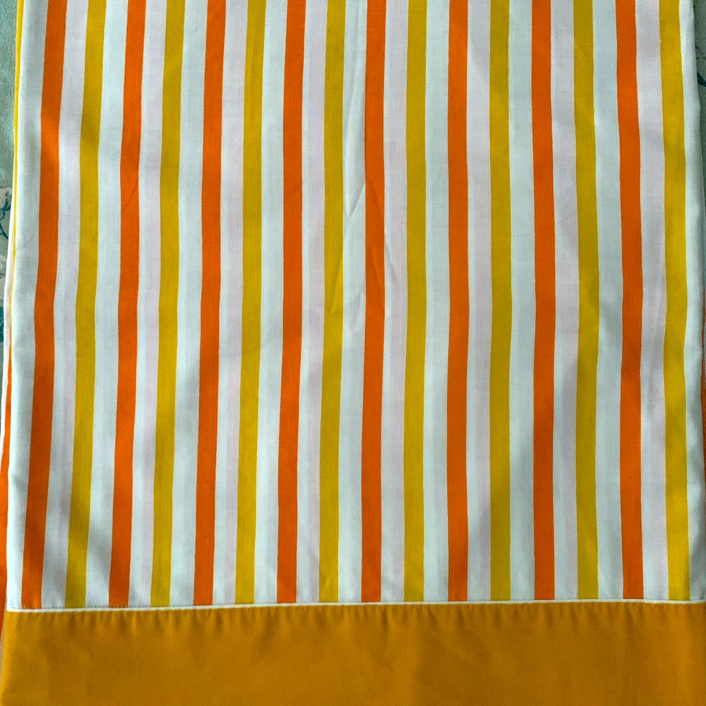 VTG Penney’s 70s Orange Striped Twin Sheet